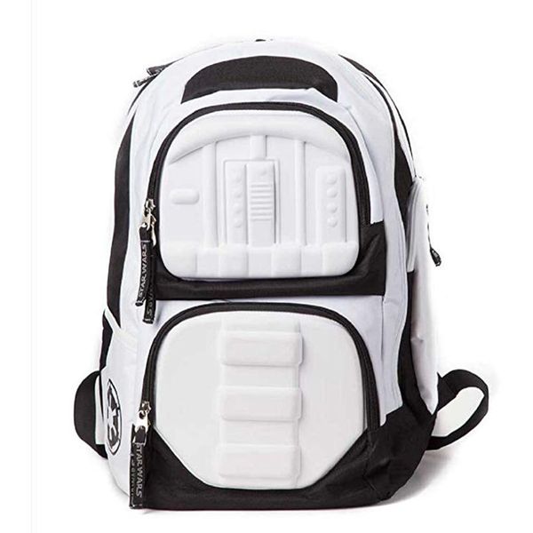 

new backpack school bag stormtrooper molded 3d movie games class backpack