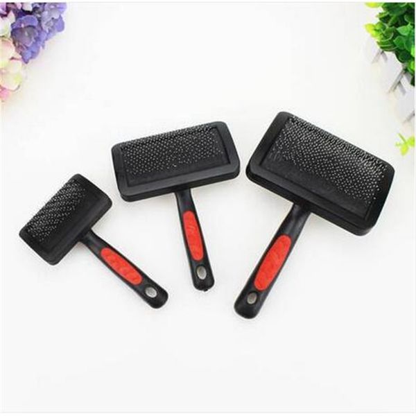 

large surface pet comb bone footprint plastic handle dog comb