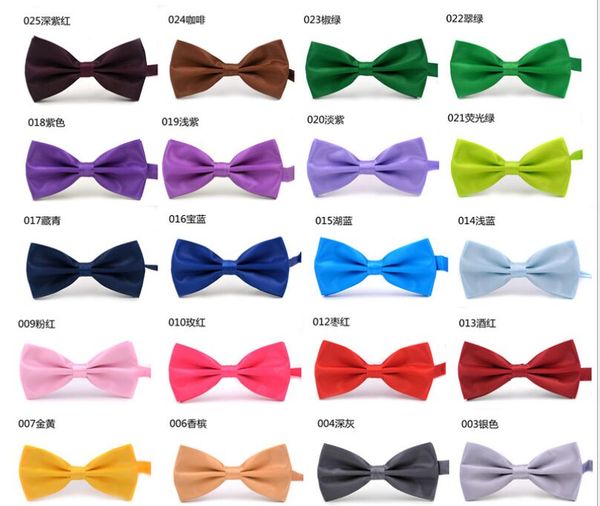 

bow tie rayon silk male bow tie marriage gown collar solid color, Black;blue