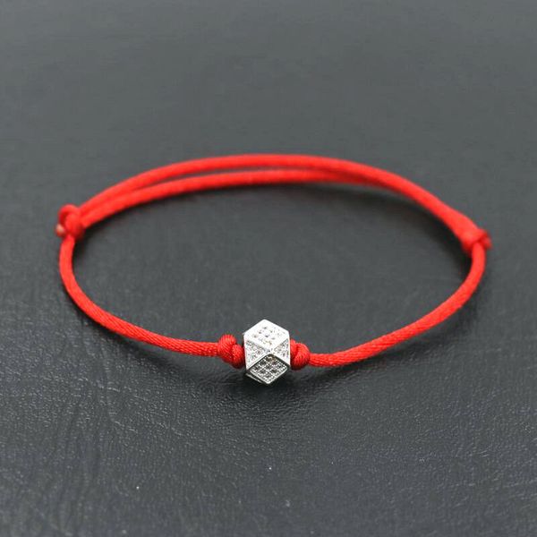 

women bracelets micro pave cz multiaspect crystal balls red rope thread string bracelet lucky lovers' bracelets for women mujer pulseir, Golden;silver