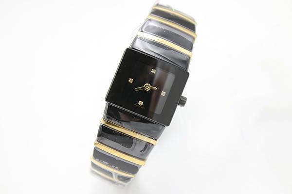 

luxury brand full ceramic high quaity limited womens watch tichy date ceramic black dial two tone ladies dress wrist watch fu75, Slivery;brown