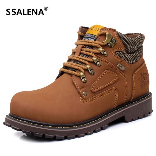 

winter men motorcycle boots male casual ankle rubber anti-skidding boots men work safety shoes footwear big size a093, Black