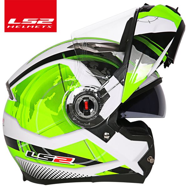 

capacete ls2 ff370 motorcycle helmet casco de moto cafe racer helmet flip up full face dual lens visor capacetes de motociclista