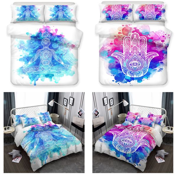 Buddha Bedding Handmade Painting Of Buddha Duvet Cover Printed