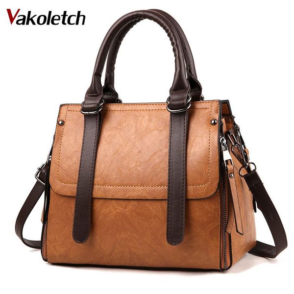 

women messenger bags brand designer tote crossbody shoulder bag hand bags vintage style leather ladies handbags kl503