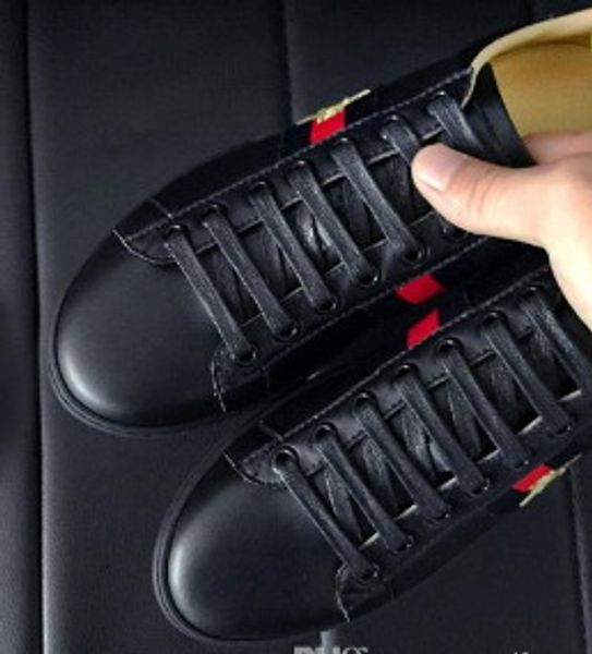 

2018 men women's shoes casual shoes little bee black white shoes size 36-44