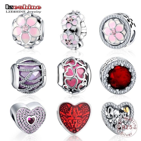 

lzeshine charms bead with 100% authentic 925 sterling silver beads charms fit silver 925 original women jewelry