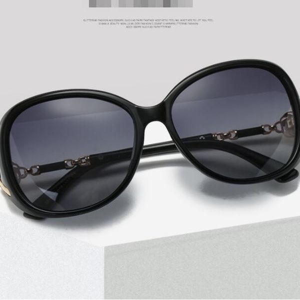 

new product pearl polarized sunglasses female elegant temperament sun glasses full frame sunscreen glasses ing, White;black