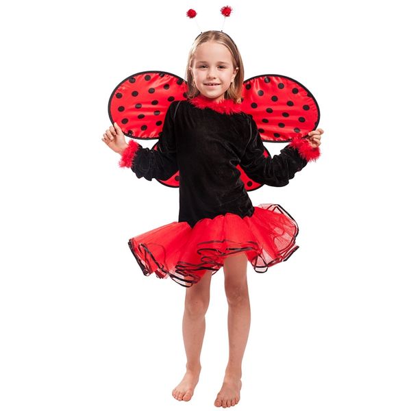 

child lovely ladybird girl fancy dress costume outfit book week, Black;red