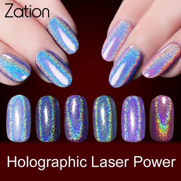 

zation new sequins glitters nail art manicure uv gel polish gold shimmer mirror nail glitter powder chrome dust pigment, Silver;gold
