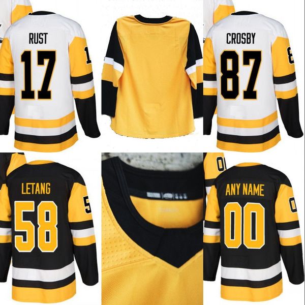 

#58 Kris Letang Jersey Pittsburgh 30 Matt Murray 43 Conor Sheary 59 Jake Guentzel 72 Patric Hornqvist Custom Hockey Jerseys