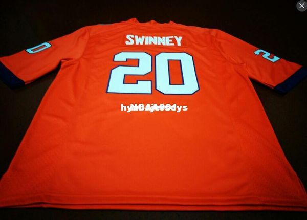 

men clemson tigers #20 jack swinney orange white college jersey or custom any name or number jersey, Black;red