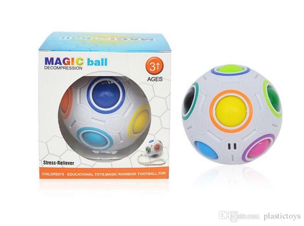 

rainbow ball cube speed football fun creative ball puzzle child education learning children toys games gifts ing