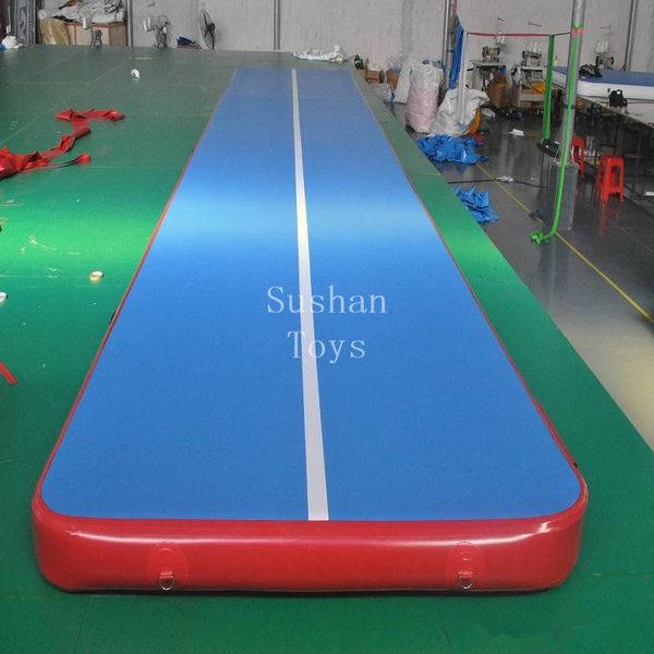 

7x1x0.2m inflatable gymnastics airtrack floor tumbling air track for kids with electric air pump