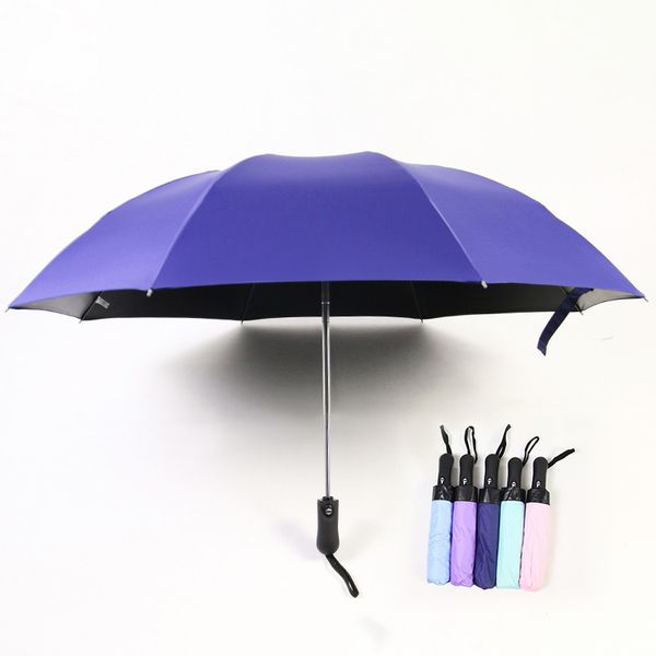 

automatic reverse umbrella 3 folding black glue sunscreen bumbershoot ultraviolet-proof bumbersoll cute outdoor sunshade