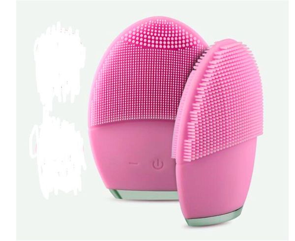 

Electric Facial Cleansing Brush Vibration Recharging Silicone Face Scrubber Washing Safer And Cleaner Can be Used In The Shower