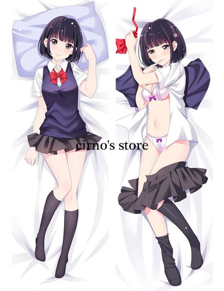 

kuzu no honkai anime characters girl yasuraoka hanabi pillow cover kamomebata noriko (moka) body pillowcase dakimakura