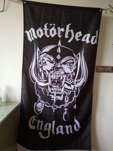 

Motorhead флаг 90 х 150 см полиэстер марш или умереть тяжелой музыки рок-группа стены вис