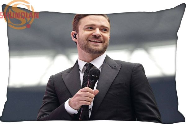 

new custom justin timberlake pillowcase zippered rectangle pillow cover cases size 45x35cm,40x60cm,45x75cm,50x75cm(two sides