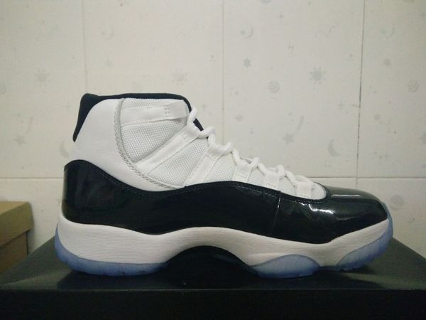 

basketball shoes retro jumpman 11 concord man sneakers shoes qinmin123 378037-100 have large size 11.5-12-13 with double box
