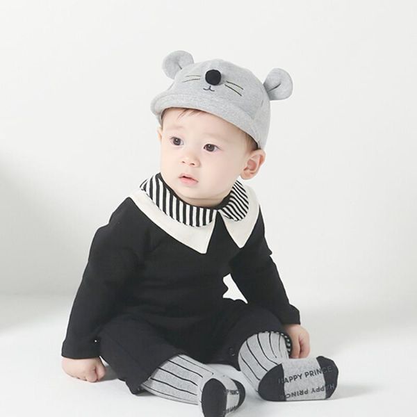 

newborn baby cartoon cat design hat kids baseball cap boys girls soft cotton infant visors peaked cap sun hats, Yellow