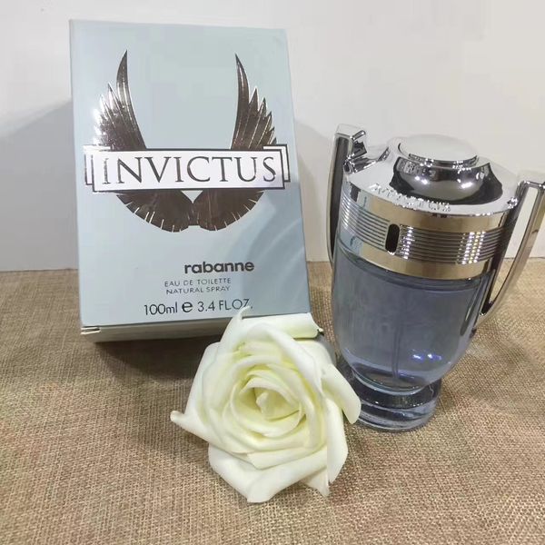 2018 newly For Christmas Invictus perfume natural spray 3.4 oz EDT Cologne for Men 100ml Fragrance good smell high quality long time lasting