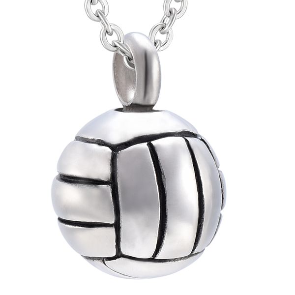 

cremation jewelry round ball pendant stainless steel memorial urn keepsake pendant ashes necelace for world cup fans, Silver