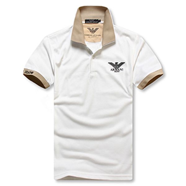 

горячие продажи 2018 новые рубашки поло мужчины высокого качества вышивка логотип большой размер m-2xl с коротким рукавом лето повседневная, White;black