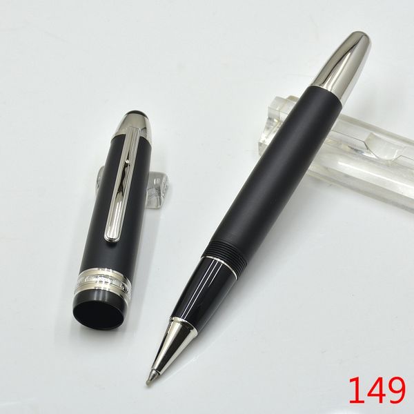 

Luxury Meisterstcek 149 Matte Black metal Roller ball pen with Series number office stationery administrative ball pen