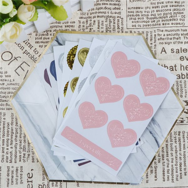 Imitation Wax Seal Stickers Decorative Cute Envelope Sealing Paste