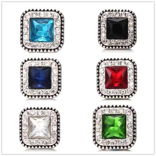 

noosa chunks snaps jewelry crystal square 18mm snap buttons for snap button bracelet necklace earrings jewelry