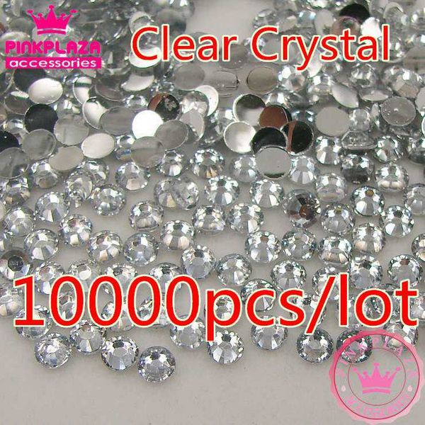 

new arrivals 10000pcs/bag 2mm/3mm/4mm/5mm clear crystal 14 facets round resin flatback rhinestones diy phone shoes decorations, Silver;gold