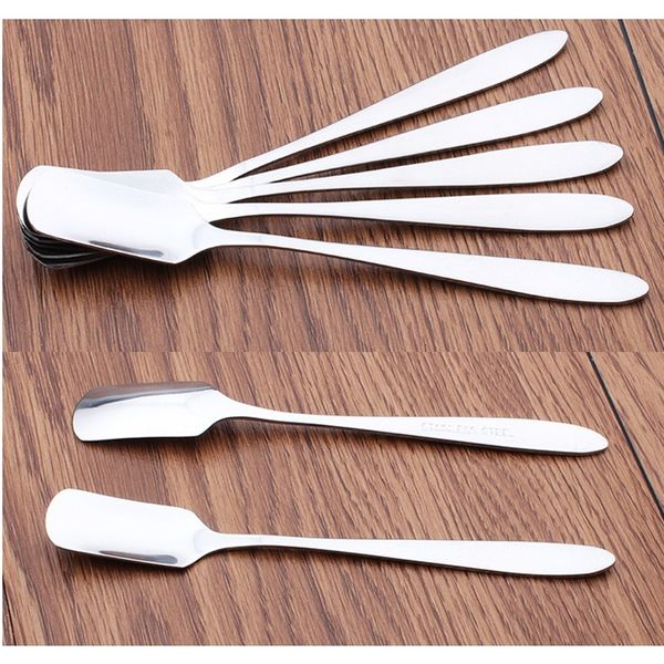 

500pcs/lot creative stainless steel dessert spoon ice cream spoon yogurt ice cream cute children small scoop