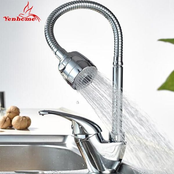 

yenhome твердые латунь смеситель для кухни кран холодной и горячей кухни раковина краны одно отверстие водопроводный кран torneira cozinha