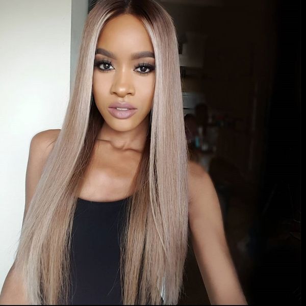 1bt 18 Full Lace Blonde Human Hair Wigs Silky Straight Brazilian