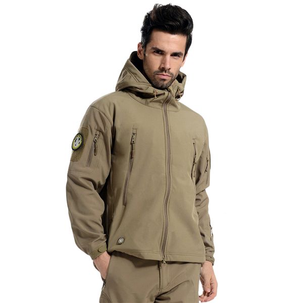 

бренд paneled jacket v5 .0 военная тактическая мужская куртка lurker shark skin soft shell водонепроницаемая ветрозащитная мужская ветровка, Black;brown