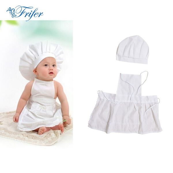 

cute baby chef apron&hat for kids costumes coon blended chef baby white cook costume ps pgraphy prop newborn hat apon