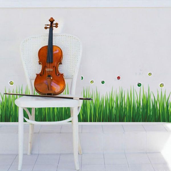 

diy removable wall stickers home bedroom green grass vinyl decal art decor