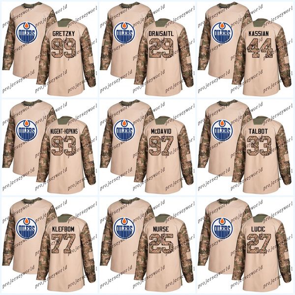 

Youth 2017 Camo Veterans Day Edmonton Oilers 77 Oscar Klefbom 25 Darnell Nurse 27 Milan Lucic 13 Michael Cammalleri Hockey Jerseys