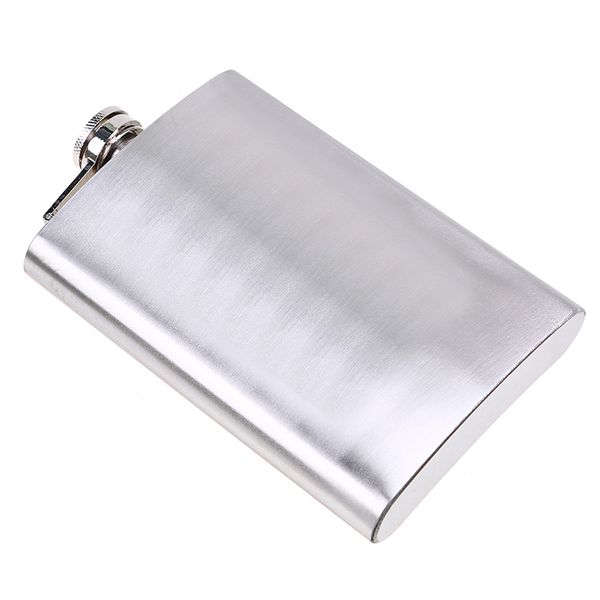 

4/6/9oz portable stainless steel silver liquor whisky wine water bottle hip metal flask pocket alcohol flask screw cap gift