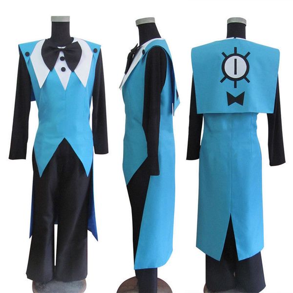

new gravity falls bill ciphe blue cosplay costume set costomize, Black;red