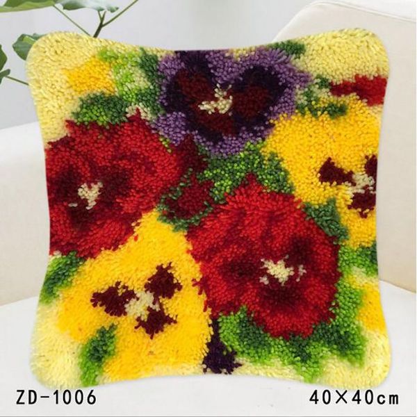 Handmade fronha flores e plantas estilo capa de almofada para casa decoração do sofá fronha tapete Bordados Artesanato Criativo
