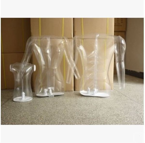 Freies Verschiffen !! Transparente Mannequin-klare Torso-Form aufblasbare Torso-Form-Mannequin-Kleidungs-Anzeigen-Form-aufblasbares Mannequin