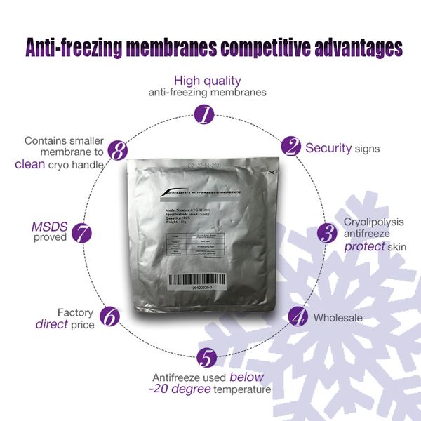 

60g 70g 110g cryo pad anti e cryolipolysis antie membrane use for cool ing losss weight machine
