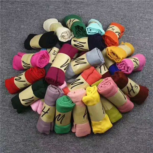 

wholesale-2019 new arrival fashion solid color signature cotton women scarf vintage art designs winter warm scarves for men 200*90cm