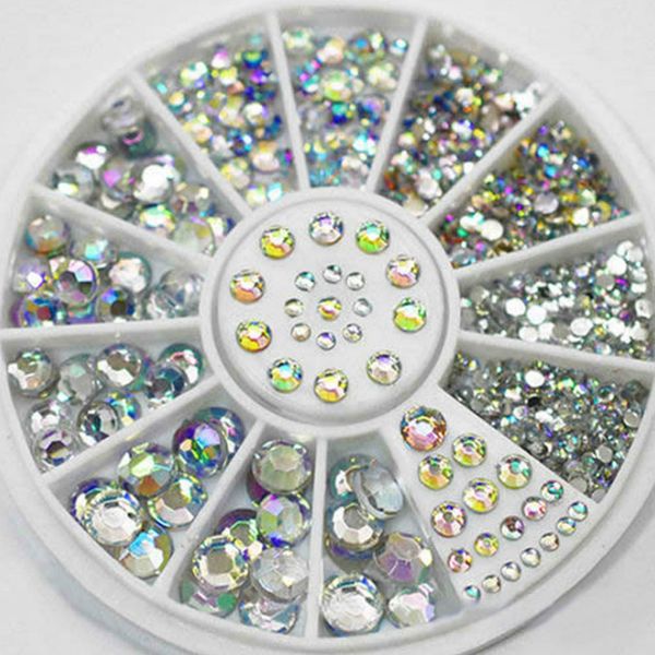 

2018 colorful shiny round ultrathin sequins colorful nail art glitter tips uv gel 3d nail decoration manicure diy accessorie hot, Silver;gold