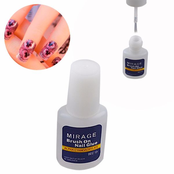 Acheter Hot 10g Faux Ongles Conseils Colle Nail Art Décoration Avec Pinceau Fausse Colle Pour Autocollants Et Décalcomanies Outils De Manucure De