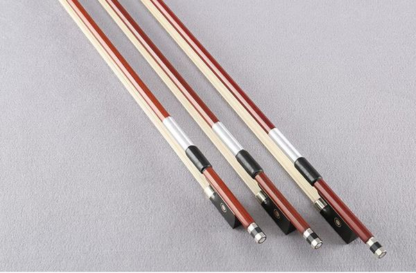 

1 pcs red sandalwood bow playing violin octagonal bow children beginner pure ponytail 1/4