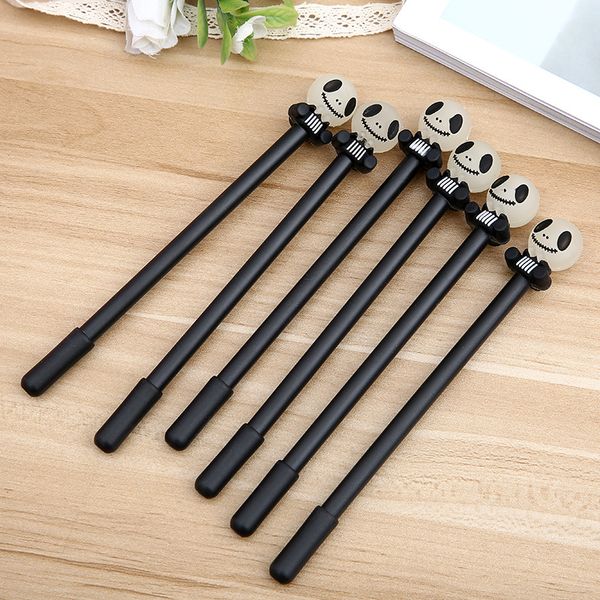 

32pcs/lot creative cute 0.5mm neutral pen office stationery black signature pen new student gift