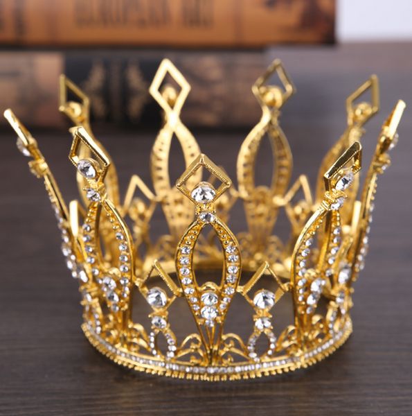 Neue günstigste Kronen Haarschmuck Juwelen Hübsche Krone ohne Kamm Tiara Haarband Silber Hochzeitsaccessoires LY072